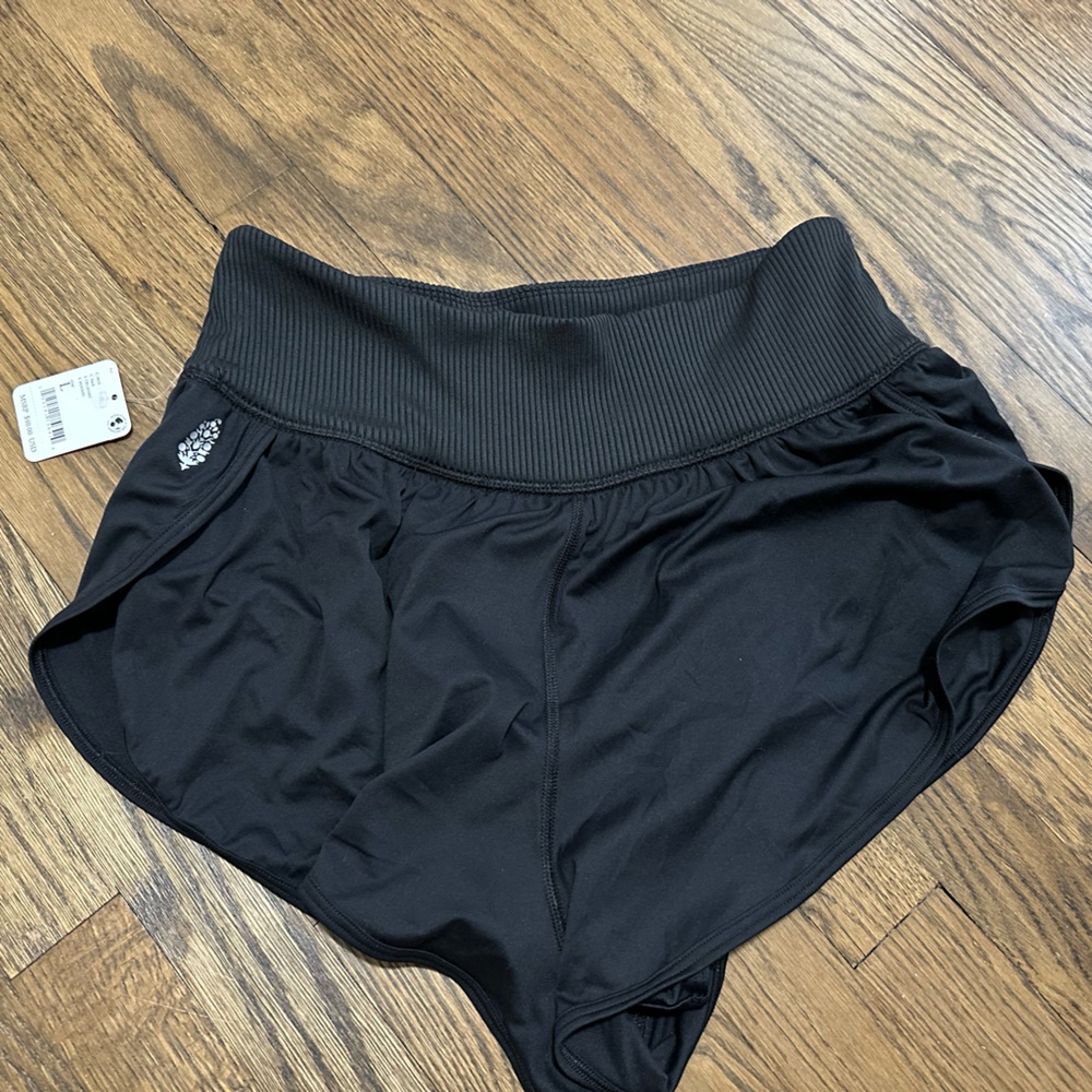 free people movement running shorts with liner